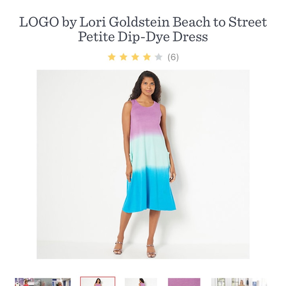 LOGO dip dye dress. 1X Petite